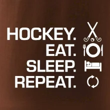 Pozemný hokej eat sleep repeat