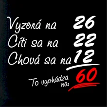 Vyzerá, cíti sa, chová sa - 60 rokov Vyzerá, cíti sa, chová sa - 60 rokov