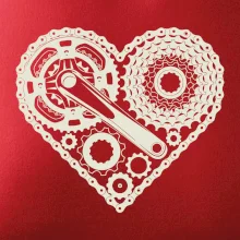 Srdce plné cyklo dielov