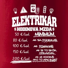 Hodinová mzda elektrikár Hodinová mzda elektrikár