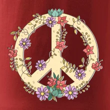 Peace symbol pieskový