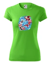 Yin & Yang Koi kapor - červený