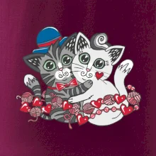 Mačky v objatí (Pecka design)