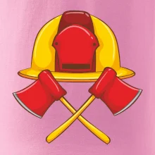 Hasičská helma a sekera