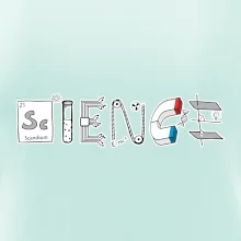 Science věda nápis