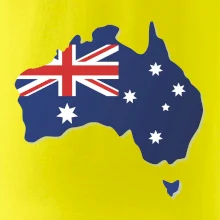 Austrália - vlajka mapa