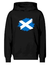 Škótska vlajka kreslená štetcom