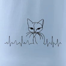EKG krivka mačka