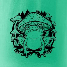 Goblincore čierna hubožaba