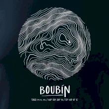 Boubín - vrstevnice v kruhu