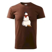 Snehuliak so spadnutým nosom