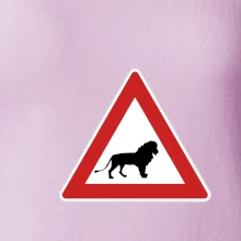 Dopravná značka - Pozor lev