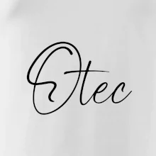 Nápis písací na prsiach - otec