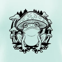 Goblincore čierna hubožaba