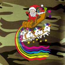 Santa a jednorožce (Pecka design)