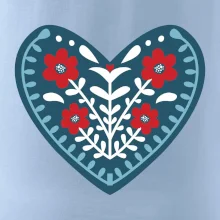 Folklór - srdce modré plné