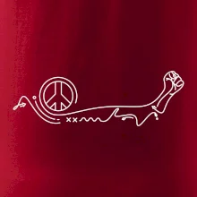 Päsť a symbol mieru