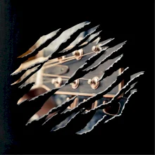 Roztrhnuté triko - gitara krk