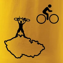 Mapa ČR + kolo na prsu