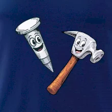 Parové tričko - Kladivo a klinec