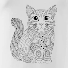 Mačka sediaca mandala