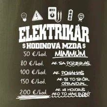 Hodinová mzda elektrikár Hodinová mzda elektrikár