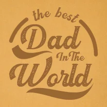 The best dad in the world - písacie