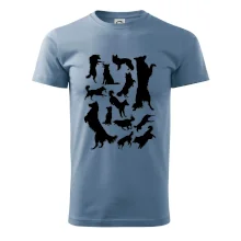 Border kólia siluety