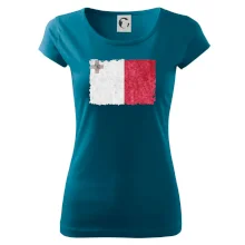 Vlajka Malta ohrýzaná