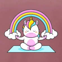 Yoga jednorožec - dúha