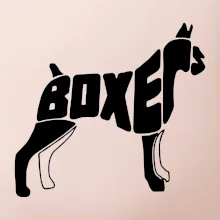 Boxer nápis v tele
