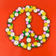 Peace symbol margaréty