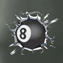 Biliardová guľa v triku