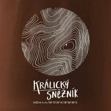 Králický Sněžník - vrstevnice v kruhu