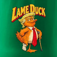 Trump jako kulhající kachna retro komiks