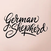 German shepherd - nápis okrasny - nápis okrasný