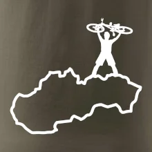 Mapa Slovenska - cyklista