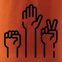 Kameň nožnice papier ikony