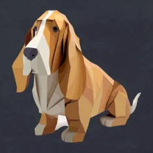 Baset zlepený z papiera