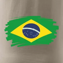 Brazília vlajka štetkou
