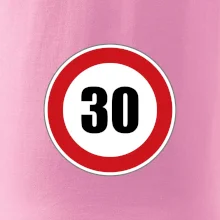 Dopravná značka - obmedzenie rýchlosti 30