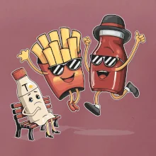 Súboj o hranolky kečup tatárka