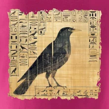 Egyptské hieroglyfy vták