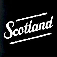 Scotland Vintage nápis Scotland Vintage nápis