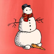 Snehuliak so spadnutým nosom