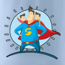 Otec superman - chlapec a chlapec Otec superman - chlapec a chlapec