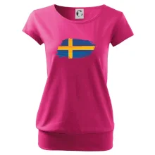 Švédska vlajka kreslená