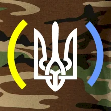 Ukrajina trojzubec s farbami