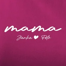 Mama - tričko menami deti písacie