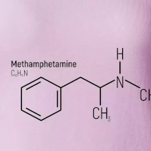 Molekulárna štruktúra Metamfetamín